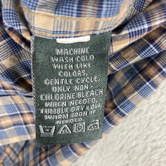 Lyle & Scott Scotland Men's Plaid Button Down Shirt Size‎ L 100% Combed Cotton - Picture 9 of 10